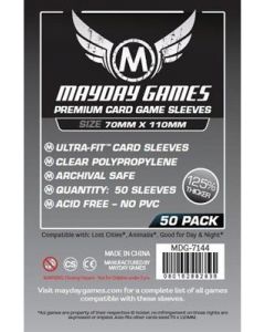 Mayday Sleeves Magnum Silver 70x110mm - 50 stuks